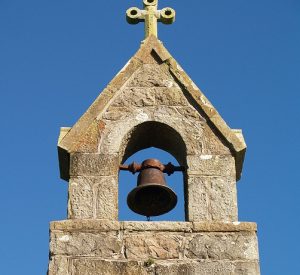 Anglesey-Llanfihangel-Trer-Beirdd-Church-Bell-Tower-and-Carved-Faces