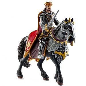 Schleich-Dragon-Knight-King-On-Horse-Figure