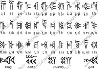 تاریخچه نوشتن و خط در دوران باستان (خط ميخی سومری کتیبه ای و بابلی)