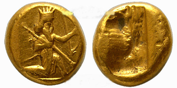 عکس سکه های کوروش بزرگ هخامنشی,در دوران پادشاهی کوروش کبیر کدام سکه ها ضرب می شدند ؟
